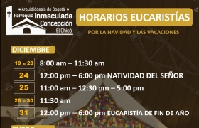 HORARIOS EUCARISTÍAS 2022 Y 2023