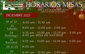 HORARIOS TEMPORADA VACACIONES